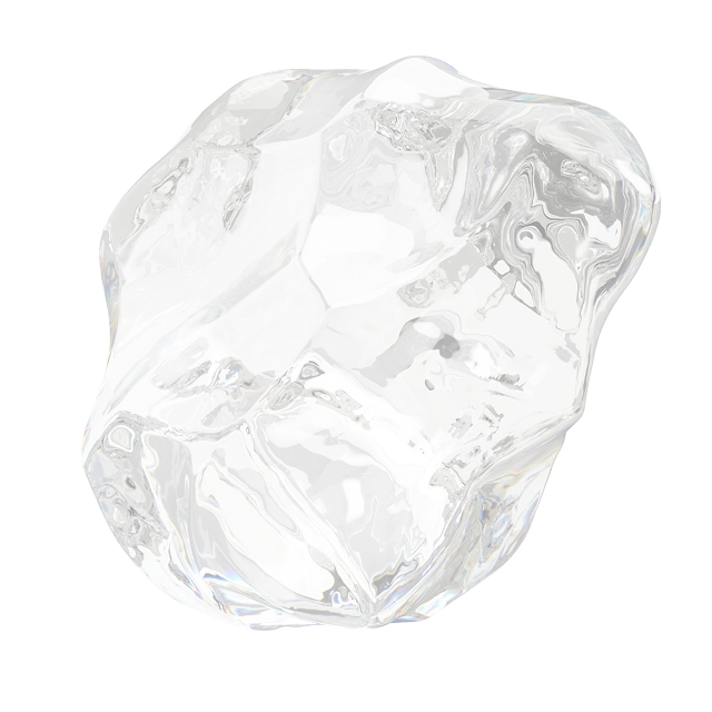 Reflective glass rock